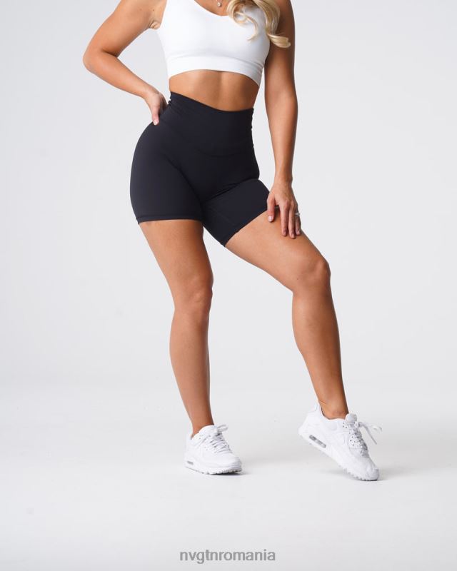 NVGTN pantaloni scurți semnătură 2.0 fitness negru femei F0DH453