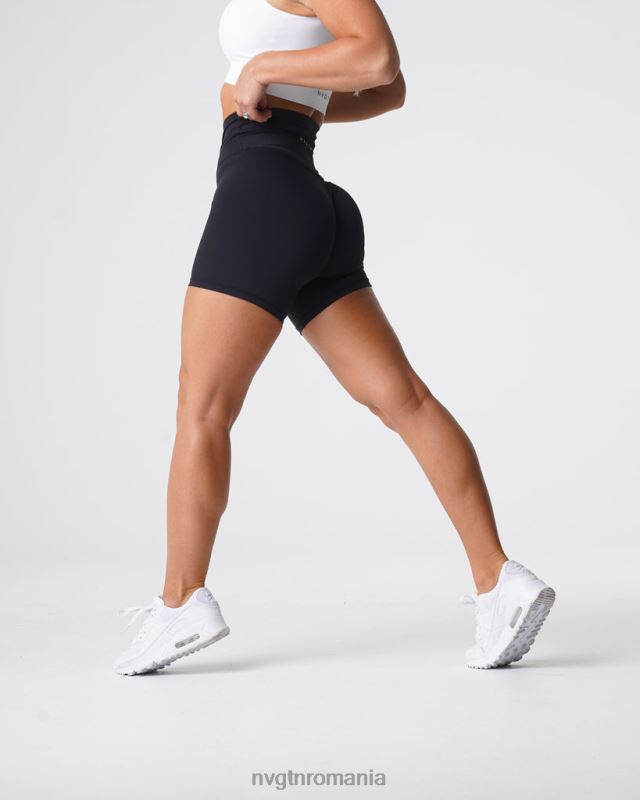 NVGTN pantaloni scurți semnătură 2.0 fitness negru femei F0DH453