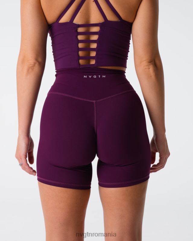 NVGTN pantaloni scurți semnătură 2.0 fitness prună femei F0DH436