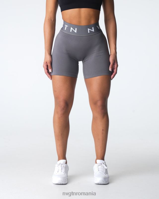 NVGTN pantaloni scurți sport fără sudură fitness cărbune femei F0DH431