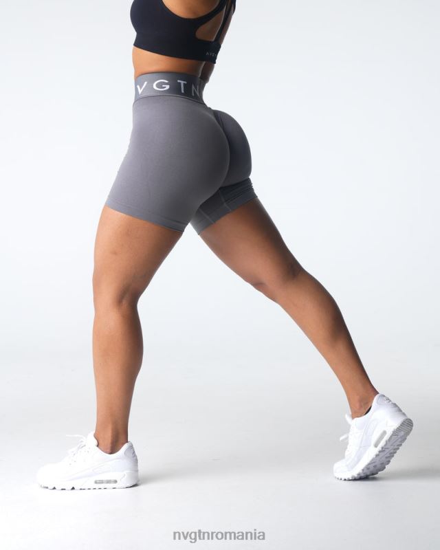 NVGTN pantaloni scurți sport fără sudură fitness cărbune femei F0DH431