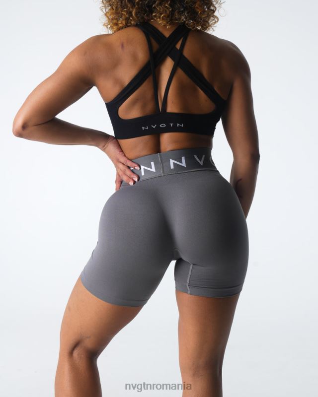 NVGTN pantaloni scurți sport fără sudură fitness cărbune femei F0DH431