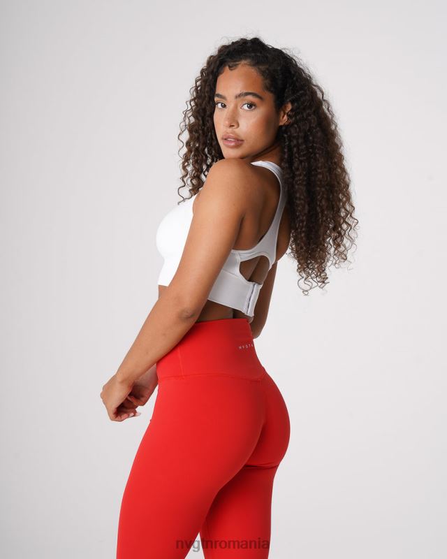 NVGTN aprinde sutien fără cusături fitness alb femei F0DH41