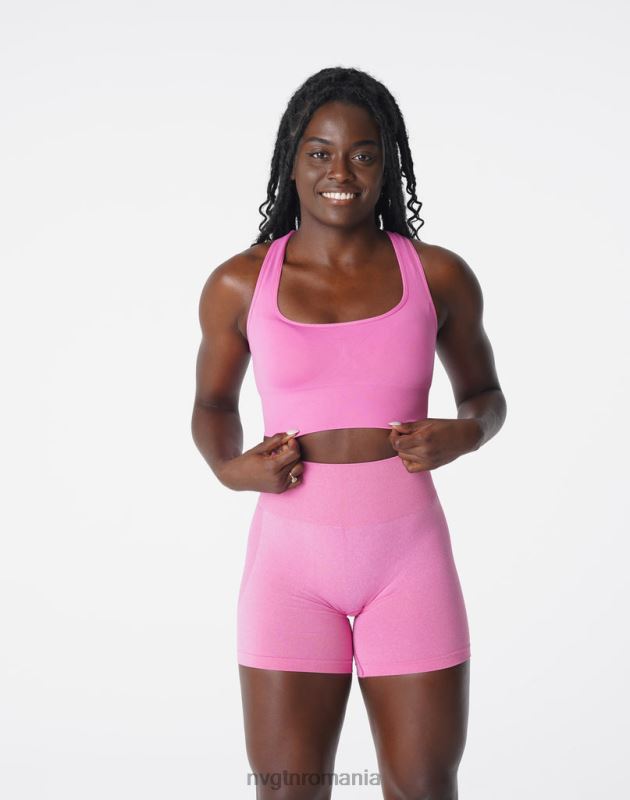 NVGTN aprinde sutien fără cusături fitness gumă de mestecat roz femei F0DH179