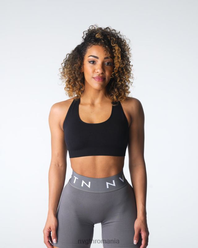 NVGTN inspire sutien fără cusături fitness negru femei F0DH13