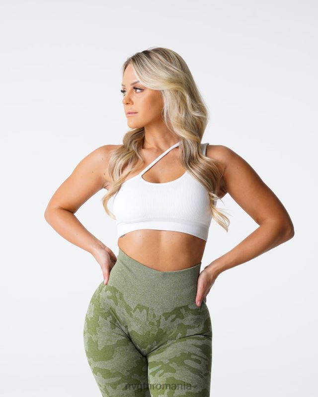 NVGTN raționalizați sutien fără cusături fitness alb femei F0DH125