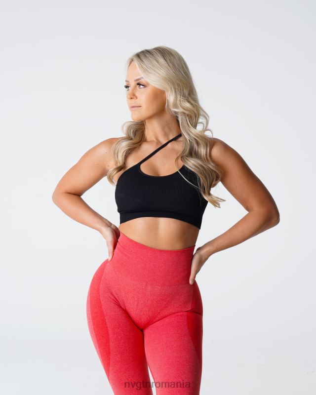 NVGTN raționalizați sutien fără cusături fitness negru femei F0DH124