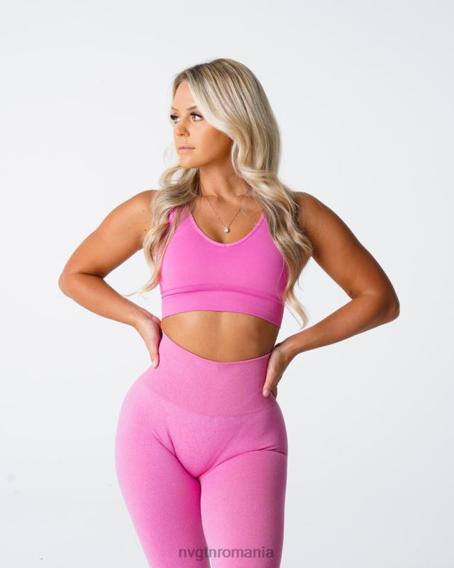 NVGTN ridicați sutien fără cusături fitness gumă de mestecat roz femei F0DH70