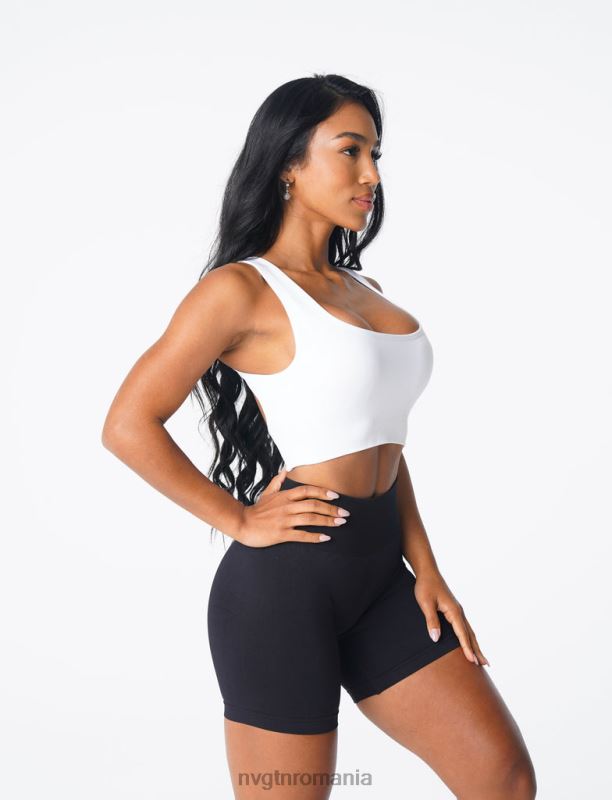 NVGTN sutien fără cusături eclipse fitness alb femei F0DH108