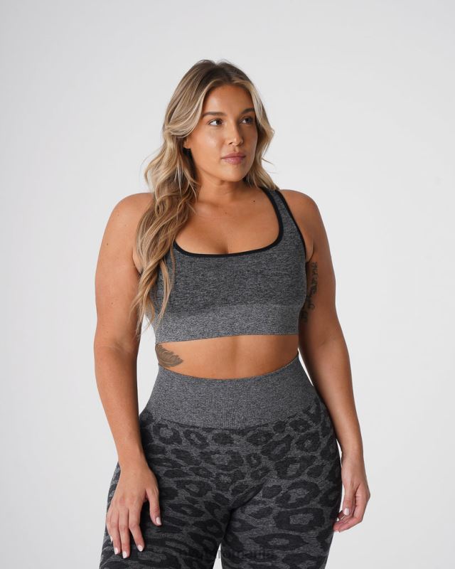 NVGTN sutien fără cusături eclipse leopard fitness pete negre femei F0DH213