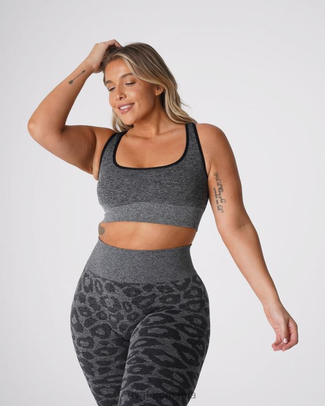 NVGTN sutien fără cusături eclipse leopard fitness pete negre femei F0DH213