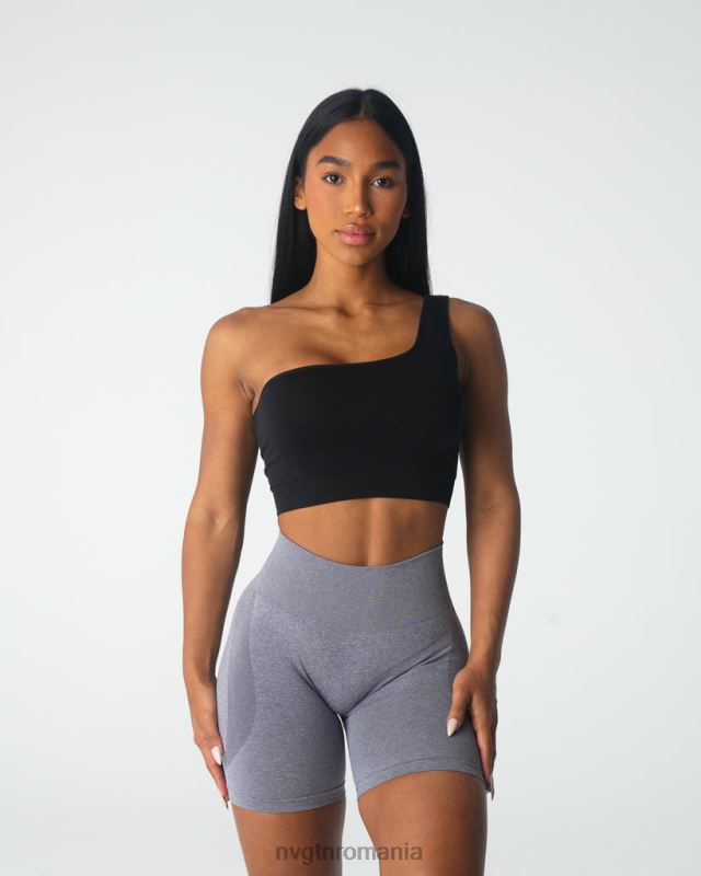 NVGTN sutien fără cusături passion fitness negru femei F0DH17