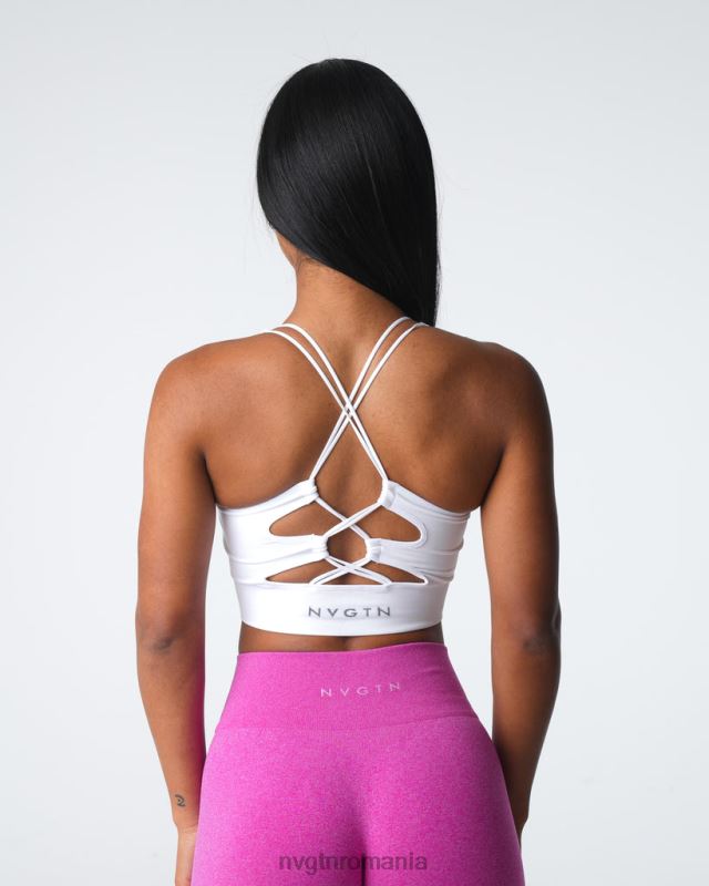 NVGTN sutien fără cusături prosperă fitness alb femei F0DH6