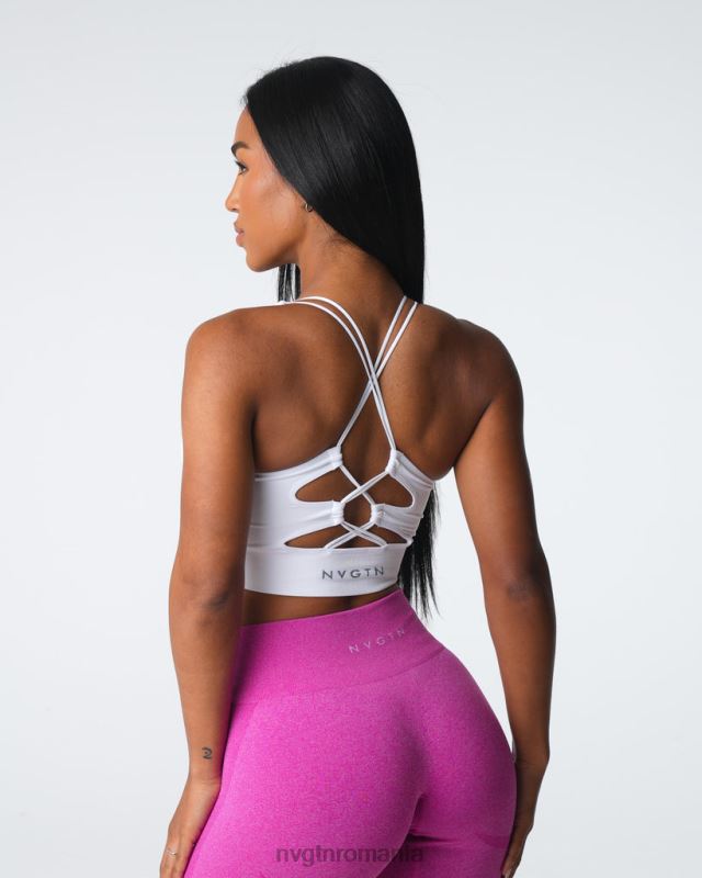 NVGTN sutien fără cusături prosperă fitness alb femei F0DH6