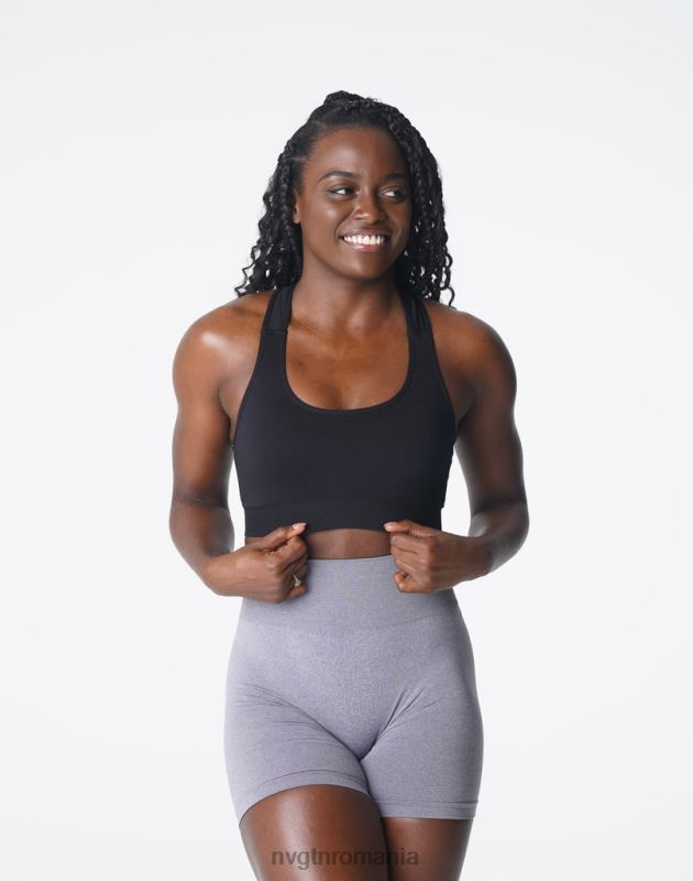 NVGTN sutien fără cusături surge fitness negru femei F0DH128
