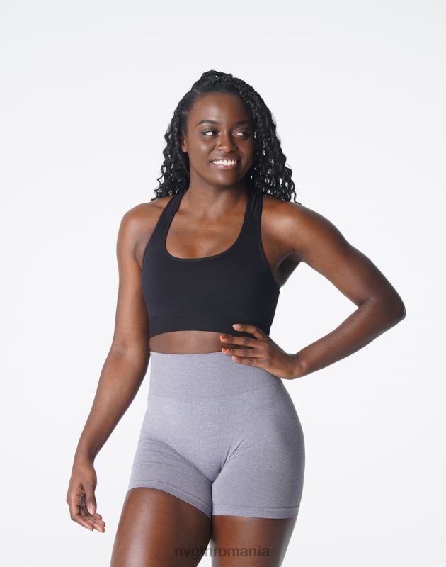 NVGTN sutien fără cusături surge fitness negru femei F0DH128