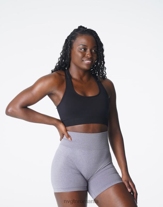 NVGTN sutien fără cusături surge fitness negru femei F0DH128