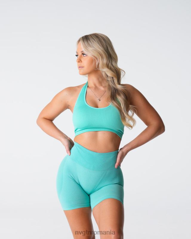 NVGTN sutien halter fără cusături cu nervuri nelimitate fitness mentă femei F0DH117