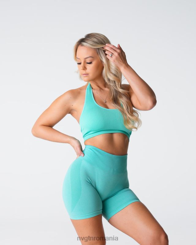 NVGTN sutien halter fără cusături cu nervuri nelimitate fitness mentă femei F0DH117