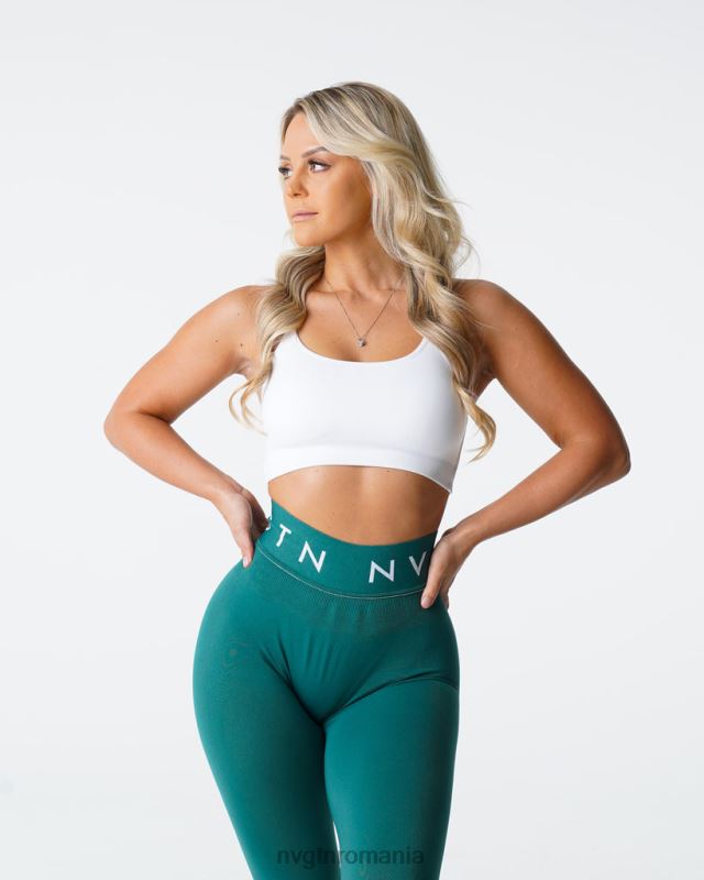 NVGTN sutien invincibil fără cusături fitness alb femei F0DH26