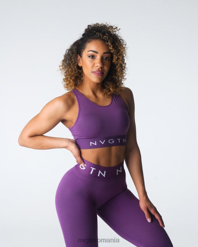 NVGTN sutien trilogie sport fără cusături fitness ametist femei F0DH33