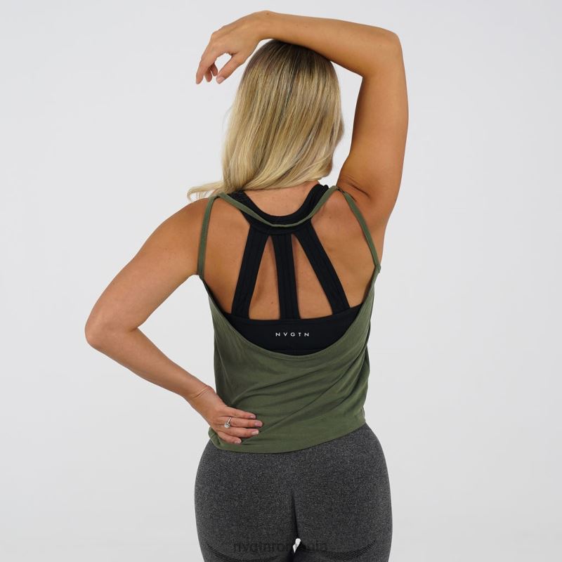 NVGTN rezervor de curgere fitness verde kaki femei F0DH303