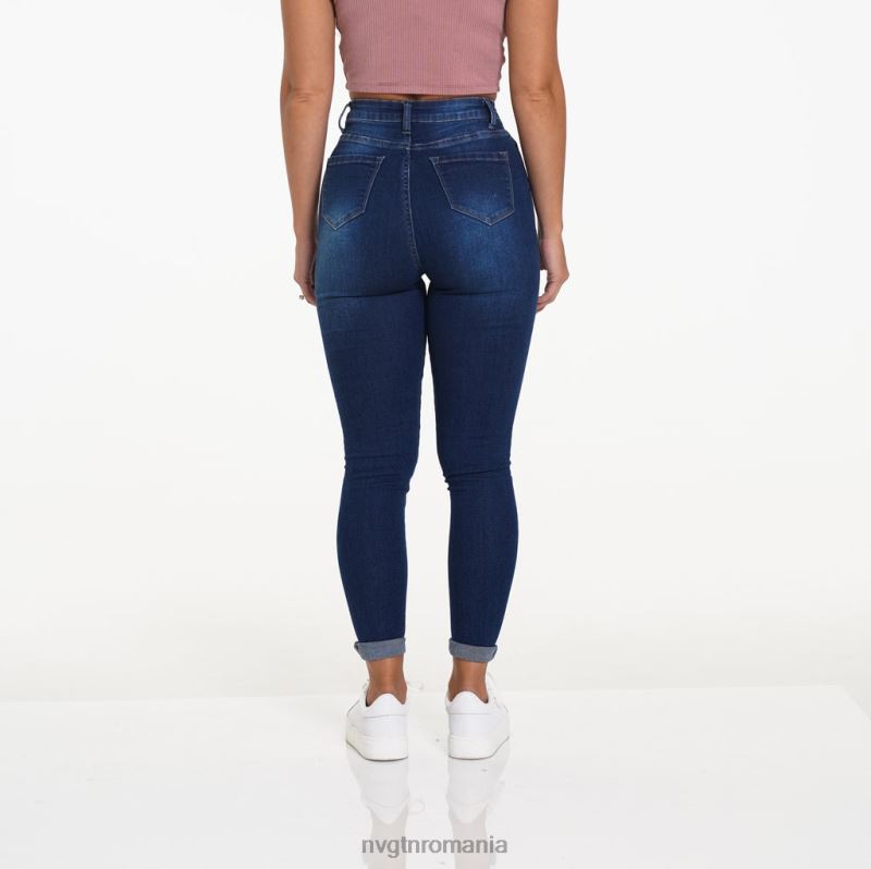 NVGTN blugi navishape mod de viata spălare întunecată femei F0DH743