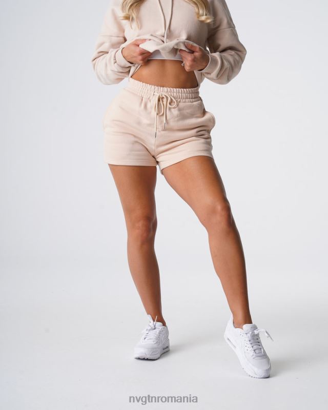 NVGTN pantaloni scurți de lounge esențiali mod de viata bej femei F0DH740